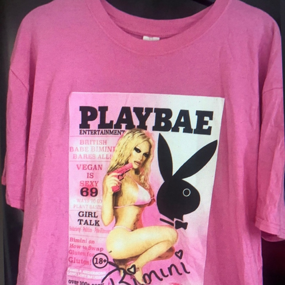 PLAYBOY Pink Graphic Short Sleeve Tee